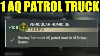 how to destroy 1 armored aq patrol truck in quarry DMZ | Vehicular homicide faction mission