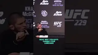Khabib EXPOSES Conor McGeregor for changing his language🙀🔪