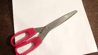 How to quickly sharpen scissors with sandpaper at home