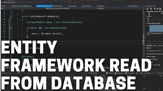 How to Read from a Database with Entity Framework Core in our ASP.NET Core App