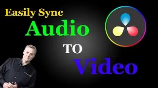 Sync Audio to Video Easily in Davinci Resolve 18 Tutorial