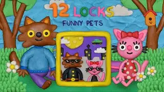 12 Locks Funny Pets LEVEL 10 Walkthrough - Help Them Open the Space Car! | RUD Present Games