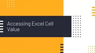 Learn to Write Excel Macro - Accessing Cell value