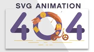 LERAN HOW TO BUILD SVG 404 ANIMATION EFFECT USING HTML AND CSS NO JS