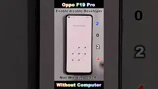 Oppo F19 Pro Developer Options OEM Unlocking Enable Developer Show 🔥 How To On Developer Option in