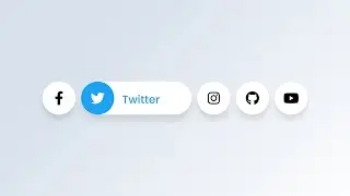 Social Media Buttons with Cool Hover Animation using only HTML & CSS