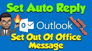 How to Turn ON Out Of Office on Outlook mobile App