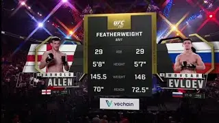 Movsar Evloev vs Arnold Allen full fight