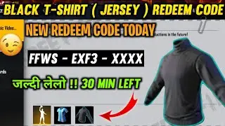 BLACK JERSEY T-SHIRT REDEEM CODE || FREE FIRE REDEEM CODE || WORLD SERIES REDEEM CODE || REDEEM CODE