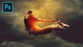 Photoshop Manipulation Tutorial - Fire Jump | Fantasy Effects