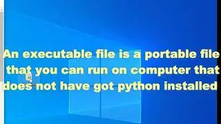 how to convert python file to executable file