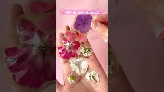 DIY flower stickers🌸✨