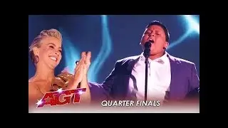 Luke Islam: Julianne's Golden Buzzer SLAYS At Live show | America's Got Talent 2019