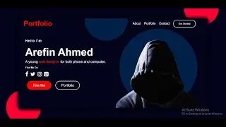 How to make a portfolio website html & css|| web design ||best portfolio 2020 || Personal website