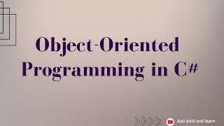 Overview of Object-oriented programming in C# | C# object-oriented programming | C# oops