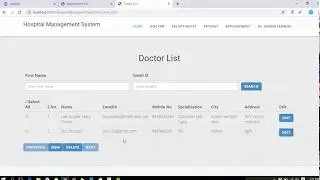 Hospital Management System project in java with source code using Jsp, servlet and mysql