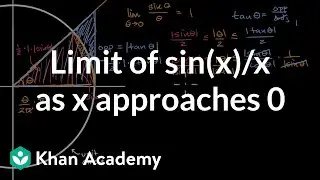 Limit of sin(x)/x as x approaches 0 | Derivative rules | AP Calculus AB | Khan Academy