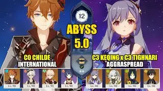 C0 Childe International & C3 Keqing x C3 Tighnari Team | Spiral Abyss 5.0 | Genshin Impact 【原神】