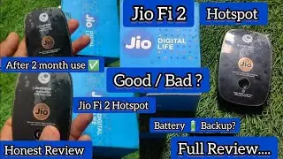 Jio Fi 2 Hotspot Full Review After Two Month Use #jio