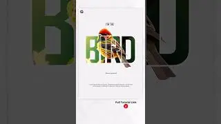 Creative Typography in Photoshop 👆 Watch Full Tutorial