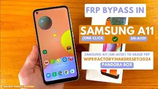 FRP BYPASS|REMOVE IN SAMSUNG A11|SM-A115F WIPE|HARDRESET PIN|PATTERN|PASSWORD UNLOCK|2024