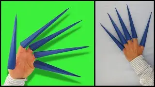 Как сделать из бумаги когти (Origami Claws) / когти оригами \ Krallen aus Papier \ griffes de papier