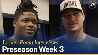 Zach Evans & Dresser Winn Speak To The Media Following Preseason Game vs. Texans