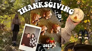 Thanksgiving Vlog 2023 🍂 Cook with us, coffee trip, Autumn walk and a cozy dinner 🕯🤎