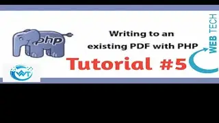 How to Edit Pdf Form in PHP using FPDF Library (part 5)