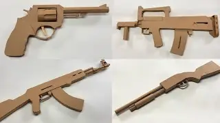 4 INCRÍVEIS ARMAS DE PAPELÃO QUE VOCÊ PODE FAZER EM CASA