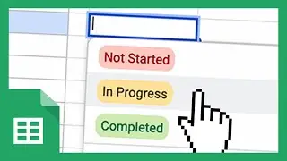 Google Sheets Tutorial: Add a Custom Drop Down Menu