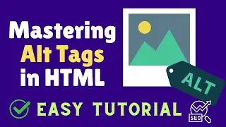 How to use Image Alt tag in HTML. Very Easy!