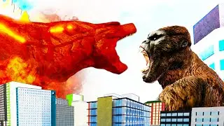 KONG vs GODZILLA 2021 in ROBLOX! - Roblox Godzilla