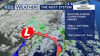 North Carolina Forecast: Winter weather returns this week with near-freezing lows on tap