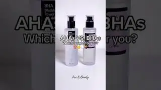 The Difference Between AHA and BHA & Which One is Right For You#chemicalexfoliation #skincaretips101