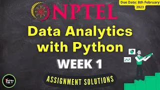 NPTEL Data Analytics with Python Week 1 Quiz Assignment Solutions | Jan 2023 |  IIT Roorkee