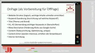 JD21DACH - SEO OffPage 2021 - Bessere Suchergebnisse zur eigenen Website