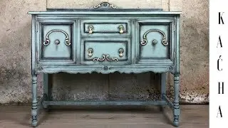 DIY Furniture Buffet Makeover / Annie Sloan Chalk Paint