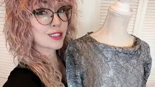 Live Stream: Dying a 1940s Vintage Wedding Dress Black