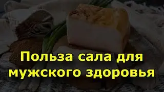 Польза сала для мужского здоровья.