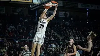 Ellsworth's Peter Keblinsky dunks in Maine quarterfinal basketball game