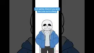 Sans checks in on you #undertale #sans #vtuber