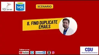 8. Find duplicate emails