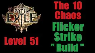 The 10 Chaos Flicker Strike Build - Easy - Path of Exile PoE (English Affliction 3.23)