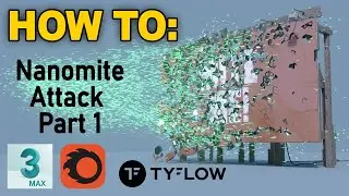 TyFlow Nanomite Attack Part 1 (Static Objects) | 3dsMax, Corona