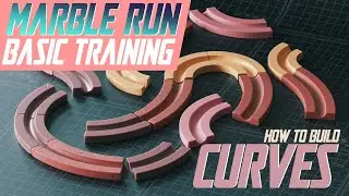 Build your own Marble Run Elements in 3D Intro + How to build CURVE Elements