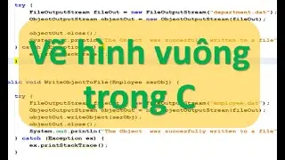 Lập trình C - Bài tập dùng vòng lặp vẽ hình vuông đặc, rỗng