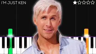 Ryan Gosling - Im Just Ken (Barbie) | EASY Piano Tutorial