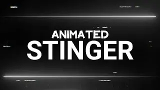 Animated Clean Black & White OBS Stinger Transition Overlay for Twitch Streamers