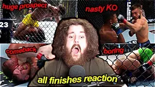 MMA GURU REACTS TO ALL CANNONIER VS BORRALHO FINISHES !!